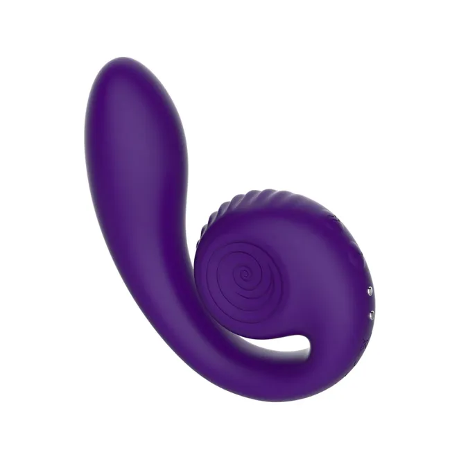 Snail Vibe Gizi Rechargeable Dual Stimulation Curve Vibrator