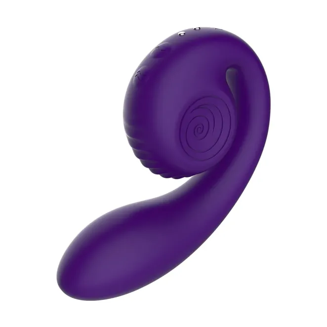 Snail Vibe Gizi Rechargeable Dual Stimulation Curve Vibrator