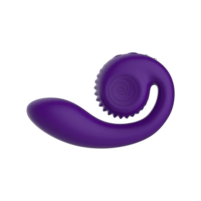 Snail Vibe Gizi Rechargeable Dual Stimulation Curve Vibrator