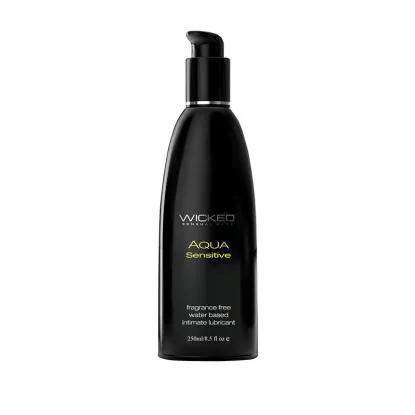 Wicked Aqua Sensitive Water-Based Lubricant 8 oz.