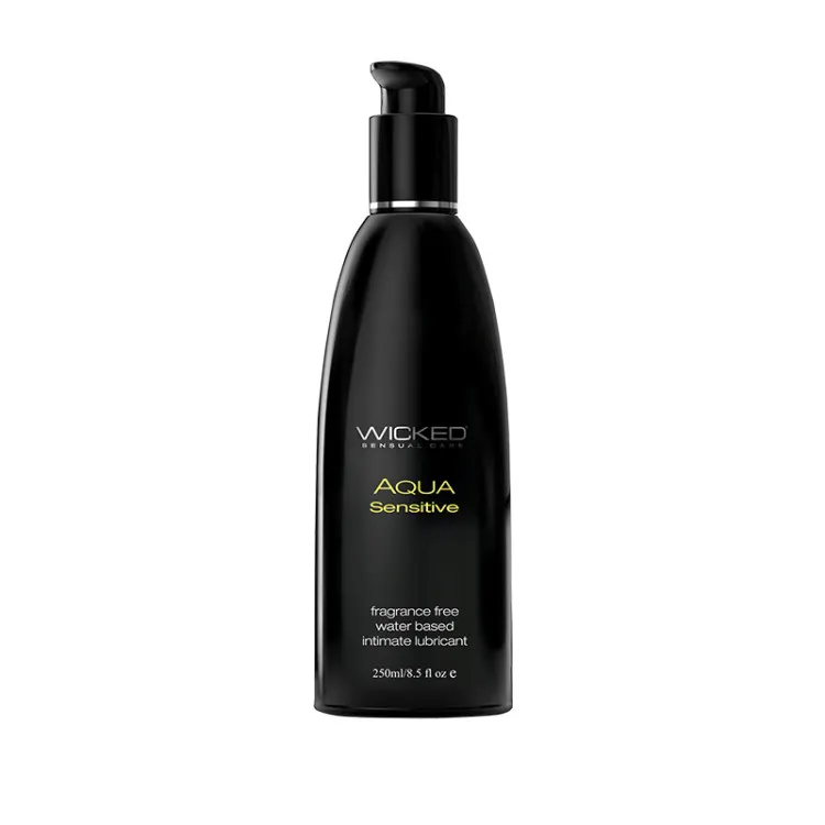 Wicked Aqua Sensitive Water-Based Lubricant 8 oz. Wicked Aqua Sensitive Water-Based Lubricant 8 oz.