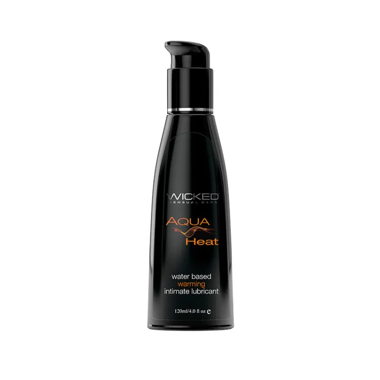 Wicked Aqua Heat Water-Based Warming Sensation Lubricant 4 oz. Wicked Aqua Heat Water-Based Warming Sensation Lubricant 4 oz.