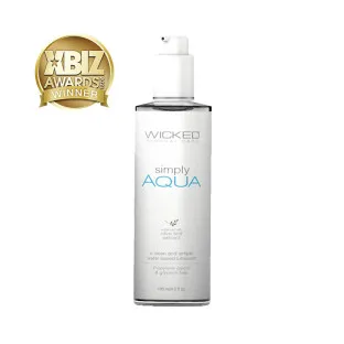 Wicked Simply Aqua Water-Based Lubricant 4 oz.