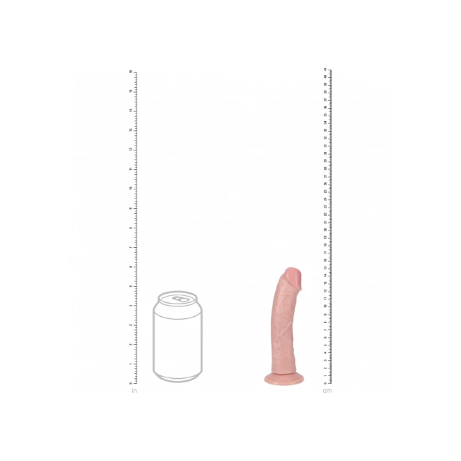 6 Inch RealRock Ultra Realistic Vibrating Curved Dildo Beige