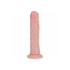 6 Inch RealRock Ultra Realistic Vibrating Curved Dildo Beige