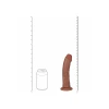 8 Inch RealRock Ultra Realistic Vibrating Curved Dildo Tan