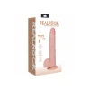 7 Inch RealRock Ultra Realistic Vibrating Dildo with Balls Beige