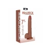 7 Inch RealRock Ultra Realistic Vibrating Dildo with Balls Tan