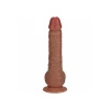 7 Inch RealRock Ultra Realistic Vibrating Dildo with Balls Tan