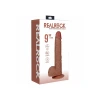 9 Inch RealRock Ultra Realistic Vibrating Dildo with Balls Tan