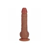9 Inch RealRock Ultra Realistic Vibrating Dildo with Balls Tan
