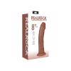 8 Inch RealRock Ultra Realistic Vibrating and Rotating Dildo Tan