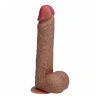 8 Inch RealRock Ultra Realistic Vibrating and Rotating Dildo with Balls Tan