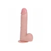 8 Inch RealRock Ultra Realistic Vibrating and Thrusting Dildo with Balls Beige