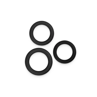 Renegade Super-Stretchy Slim Silicone Cock Rings (3 Piece Set)