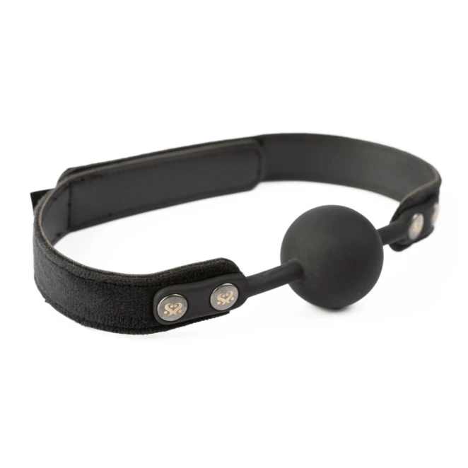 SEI MIO Strictly Come Quietly Soft Strap Silicone Ball Gag