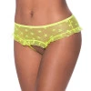Magic Silk Sweetums Skirted Hipster with Open Crotch Panty Pina Colada