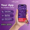 We-Vibe Chorus App and Remote Controlled Rechargeable Couple's Vibrator Purple