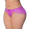 Magic Silk Butterfly Fantasies Boy Short Neon Purple