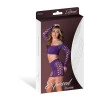 Magic Silk Seamless Crop Top & Short Set Purple