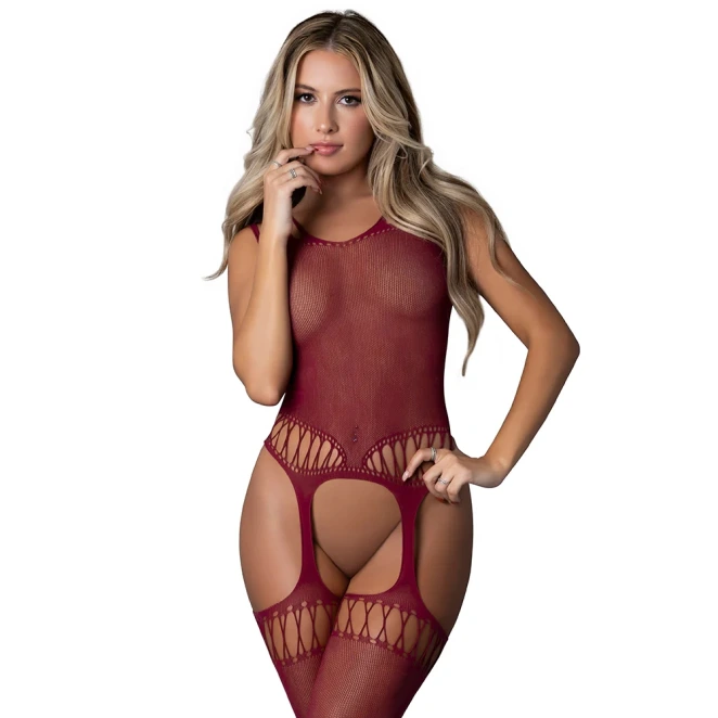 Magic Silk Seamless Bodystocking Burgundy