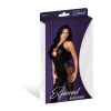 Magic Silk Seamless Halter Bodystocking Black with Rhinestones