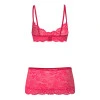 Magic Silk Get It Girl Bra, Skirt & Thong Set Diva Pink