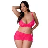 Magic Silk Get It Girl Bra, Skirt & Thong Set Diva Pink