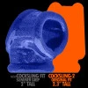 Oxballs Tight Fit Squeeze Cock and Ball Sling Blue Fire