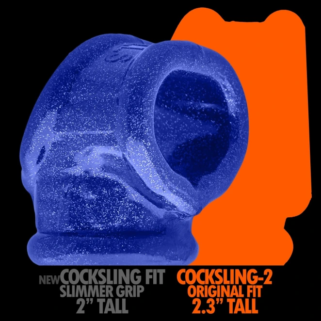 Oxballs Tight Fit Squeeze Cock and Ball Sling Blue Fire