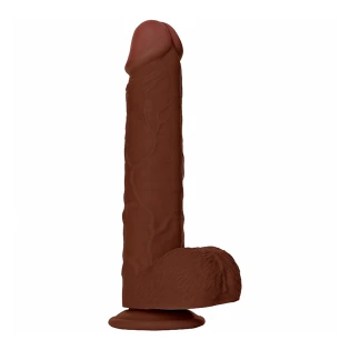 7 Inch RealRock Ultra Realistic Dildo with Balls Brown