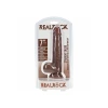 7 Inch RealRock Ultra Realistic Dildo with Balls Brown