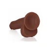 7 Inch RealRock Ultra Realistic Dildo with Balls Brown
