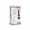 6 Inch RealRock Ultra Realistic Vibrating Curved Dildo Brown
