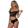 Magic Silk Euro Lux Bralette, Cincher & Panty Set Black