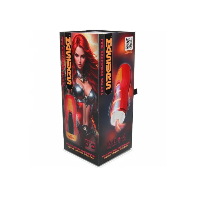 Solara Fire Sorceress Thrusting, Heating and Vibrating Virtual Reality Masturbator