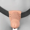 Fantasy X-Tensions Elite Silicone Vibrating Hollow Strap-On Realistic 7 Inch with Balls Beige