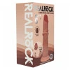 6 Inch RealRock Ultra Realistic Sliding Skin Dual Density Silicone Dildo Beige