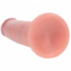 6 Inch RealRock Ultra Realistic Sliding Skin Dual Density Silicone Dildo Beige