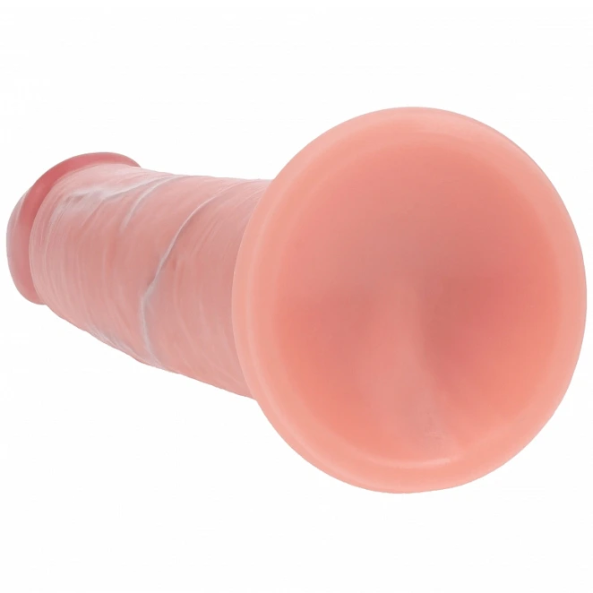 6 Inch RealRock Ultra Realistic Sliding Skin Dual Density Silicone Dildo Beige