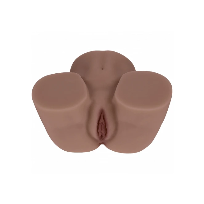 Xkin Kaya Bloom Ultra Realistic AR and AI Enhanced Vagina and Butt Vibrating Masturbator Brown 5.4 lbs