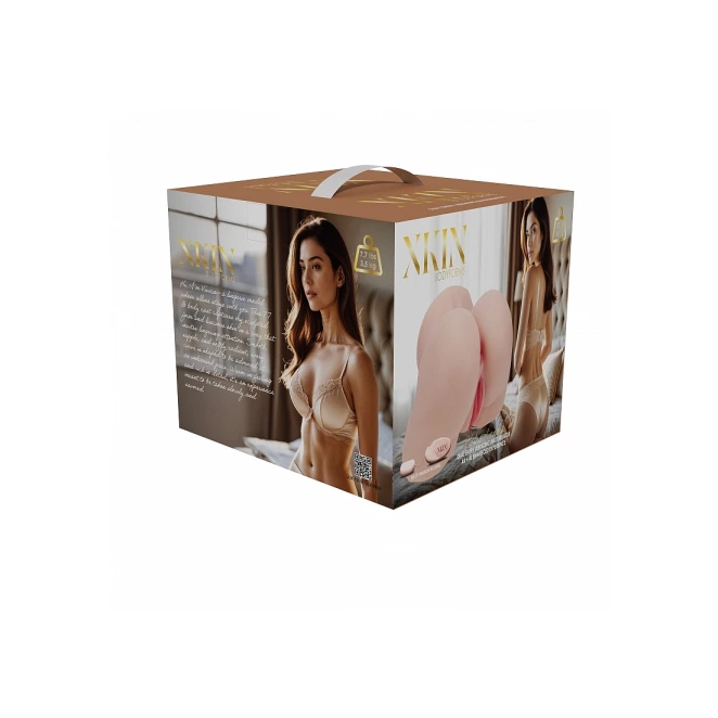 Xkin Vivica Lenore Ultra Realistic AR and AI Enhanced Vagina and Butt Vibrating Masturbator Beige 7.7 lbs