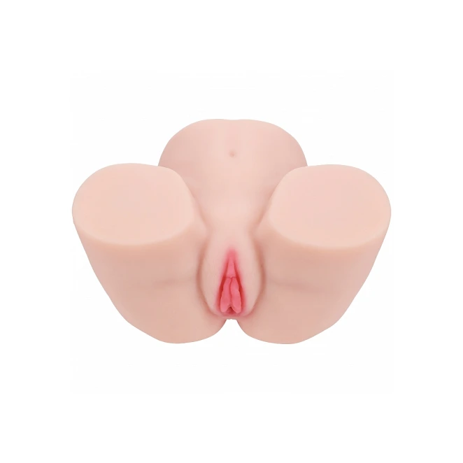 Xkin Vivica Lenore Ultra Realistic AR and AI Enhanced Vagina and Butt Vibrating Masturbator Beige 7.7 lbs