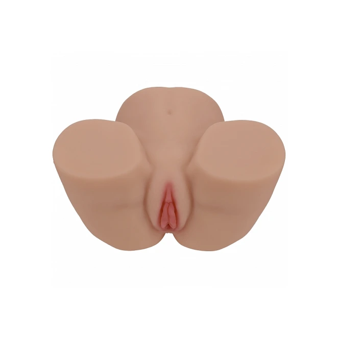 Xkin Lux Arden Ultra Realistic AR and AI Enhanced Vagina and Butt Vibrating Masturbator Tan 7.7 lbs