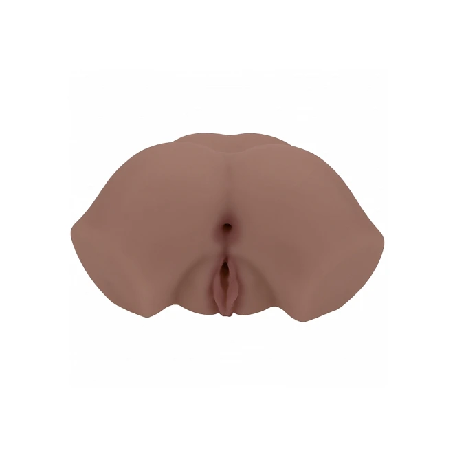 Xkin Bodyforms Eve Rhodes Ultra Realistic AR and AI Enhanced Vagina and Butt Vibrating Masturbator Brown