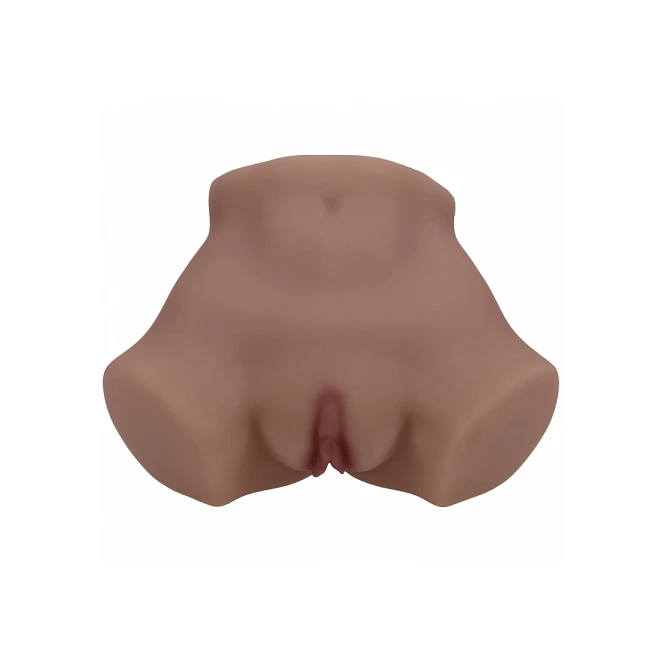 Xkin Bodyforms Eve Rhodes Ultra Realistic AR and AI Enhanced Vagina and Butt Vibrating Masturbator Brown