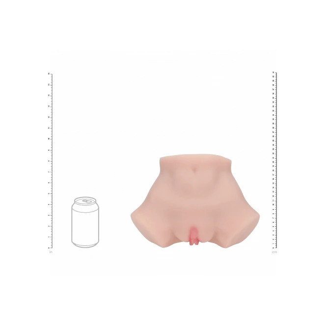 Xkin Aria Summers Ultra Realistic AR and AI Enhanced Vagina and Butt Vibrating Masturbator Beige 3.5 lbs