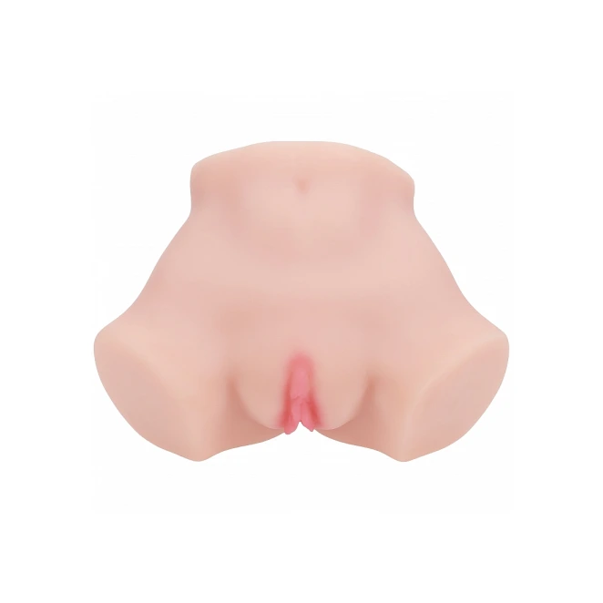 Xkin Aria Summers Ultra Realistic AR and AI Enhanced Vagina and Butt Vibrating Masturbator Beige 3.5 lbs