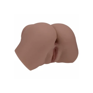 Xkin Bodyforms Layla Love Ultra Realistic AR and AI Enhanced Vagina and Butt Vibrating Masturbator Brown