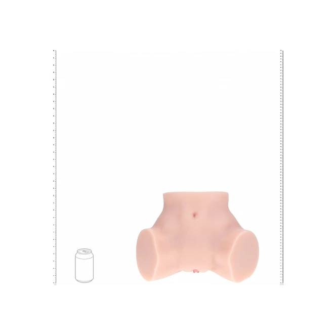 Xkin Bree Knox Ultra Realistic AR and AI Enhanced Vagina and Butt Vibrating Masturbator Beige 9.3 lbs